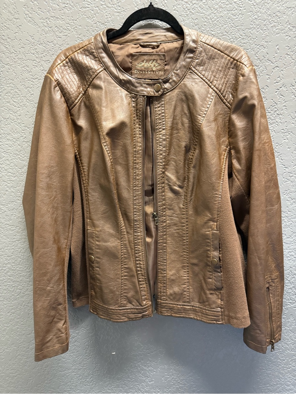 Sebby Brown Women's Leather Jacket size XXL